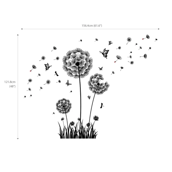 Wandsticker Pusteblume Schirmchen